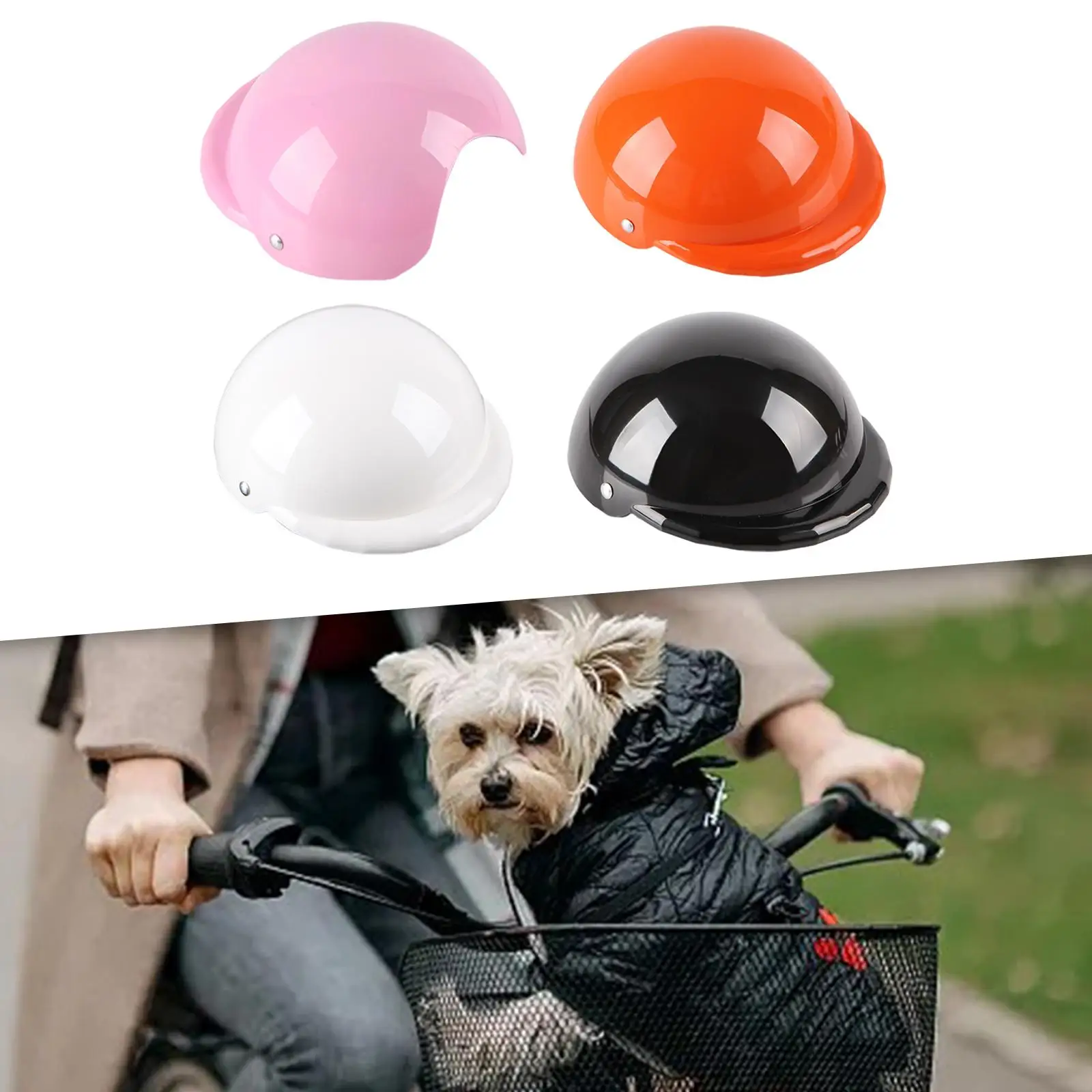 Pet Helmet Motorcycle/Bike Hat Safety Pet Cap Outdoor Bike Pets Cap Pet Hat Hard Safe Hat Dog Hard Hat for Small Dogs Cats Puppy view 6