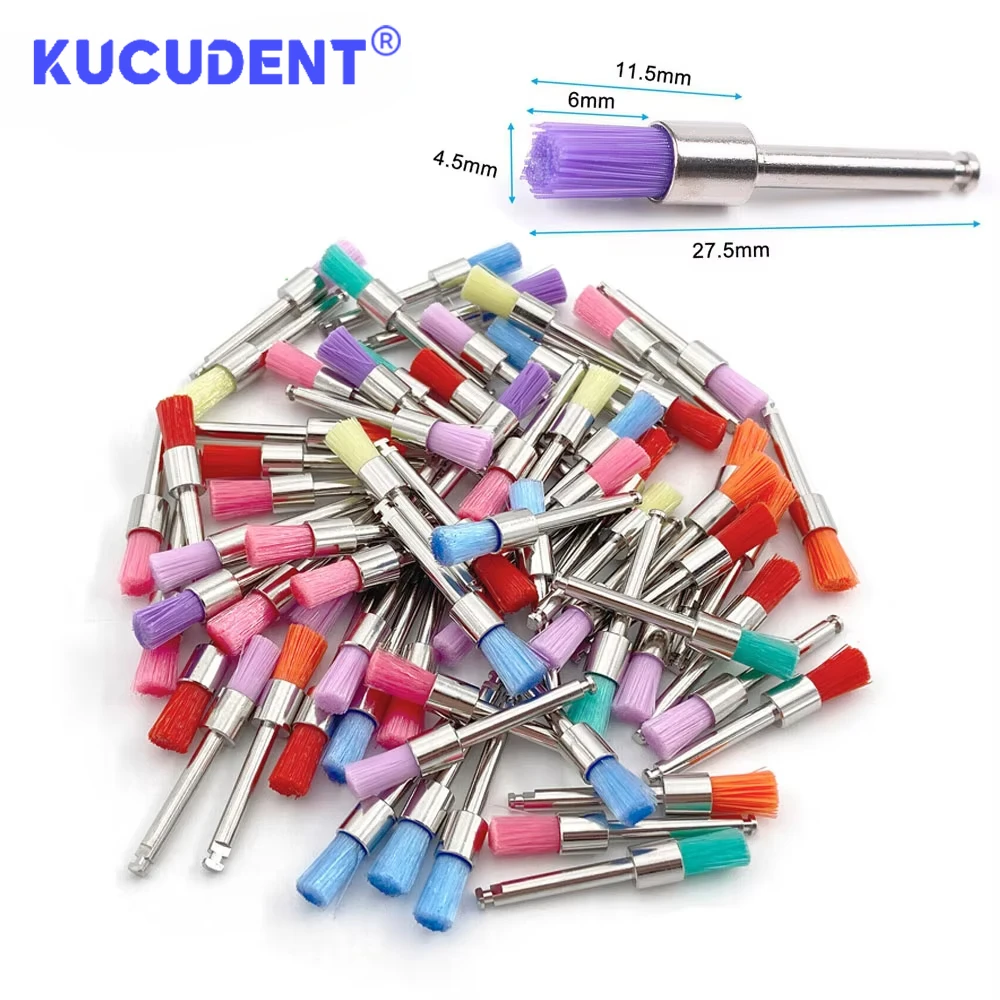 50 قطعة المتاح الأسنان الملمع النايلون الخشن فرشاة تلميع الملمع كأس Prophy فرش لإزالة البقع وأدوات تلميع #2