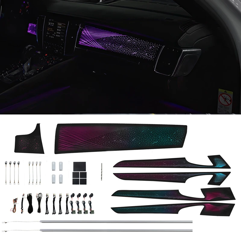 

Car Ambient Lights For Porsche Panamera Long-wheelbase 2010-2016 Symphony Atmosphere Lamp Dashboard Door Decoration Screen APP