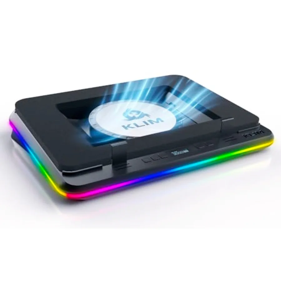 

Turbofrost MAX - RGB-подставка для охлаждения ноутбуков с турбовентилятором XL для быстрого охлаждения игровых ноутбуков 15.6-17 дюймов, система Smart Inlay