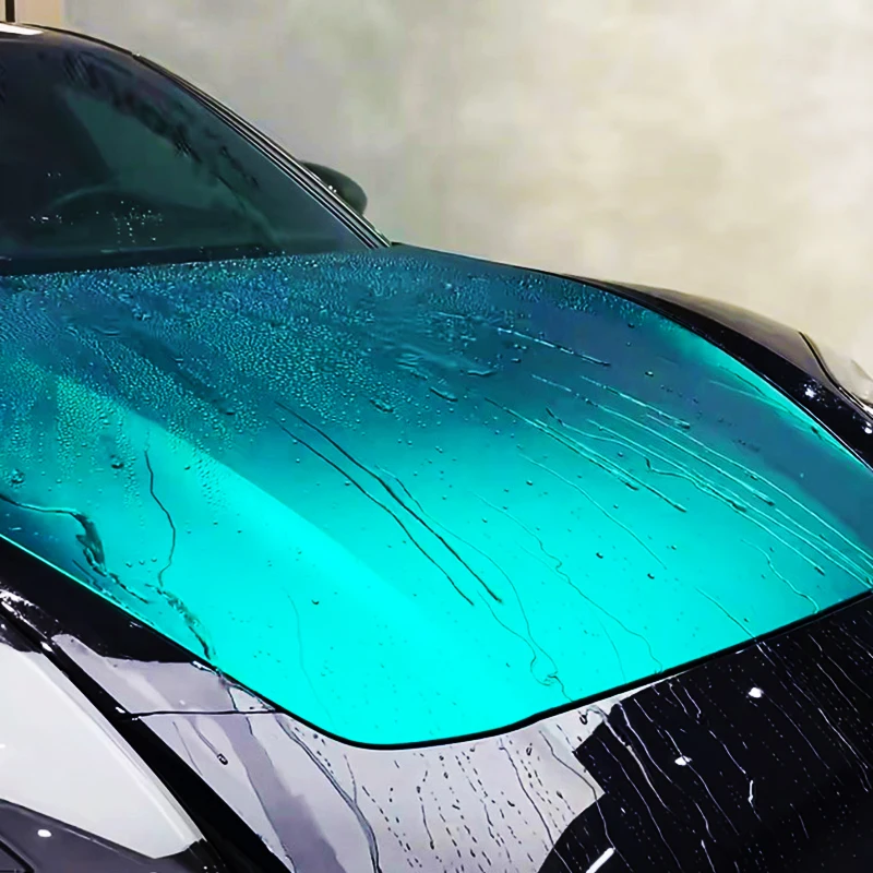 Matte Teal Satin Chrome Metallic Vinyl Wrap Film With Air Release Self Adhesive Car Motorcycle Wrapping Sticker Decal