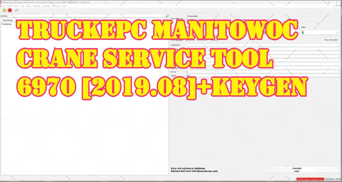 

TruckEPC MANITOWOC CRANE SERVICE TOOL 6970 [2019.08]+keygen