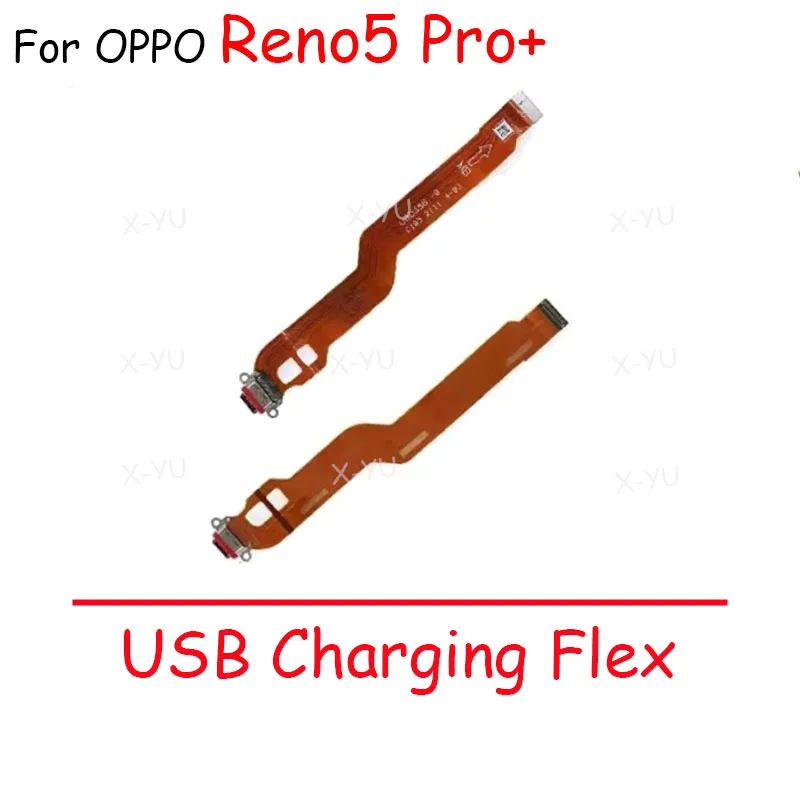 Per OPPO Reno Ace 2 2Z Z 3 4 5 6 7 Pro Plus Pro + 4G 5G scheda di ricarica USB Dock Port Flex Cable parti di riparazione