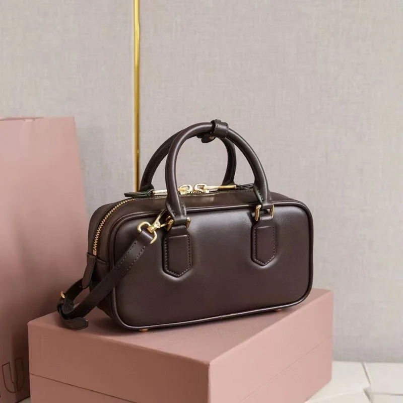 

Sac de boîte para déjeuner de luxe de diseñador para mujer, sac en cuir de vaca de buena calidad, sac shoulder fashion