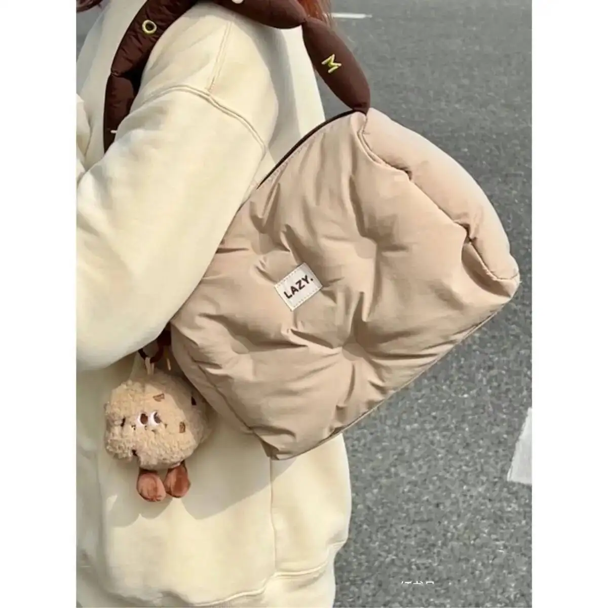Bloom Haruku Cute Pillow Y2k Women New Autumn Winter Soft Chic Casual Handbag Ladies Vintage Shoulder Bags Aesthetic