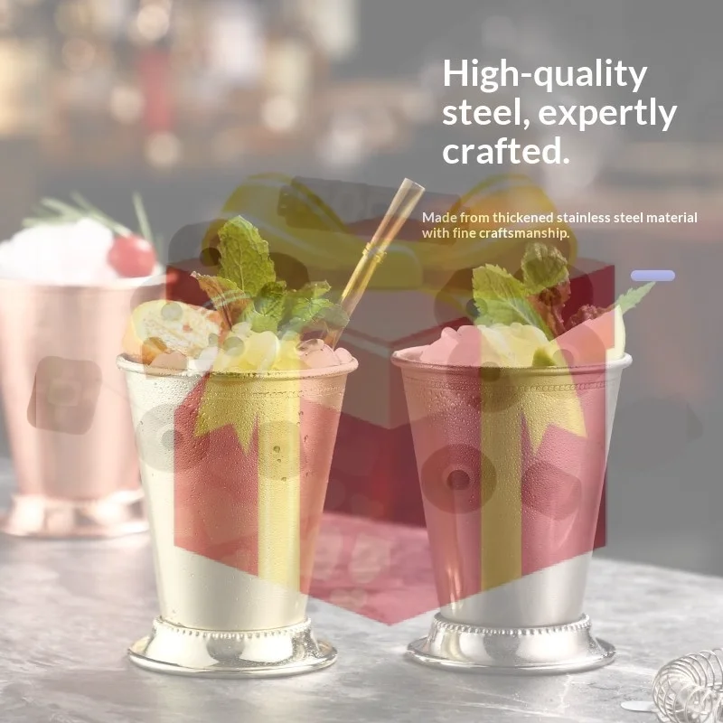 Wine Beer Mixed Drinks - 【HG】Tasse à Julep en acier inoxydable
