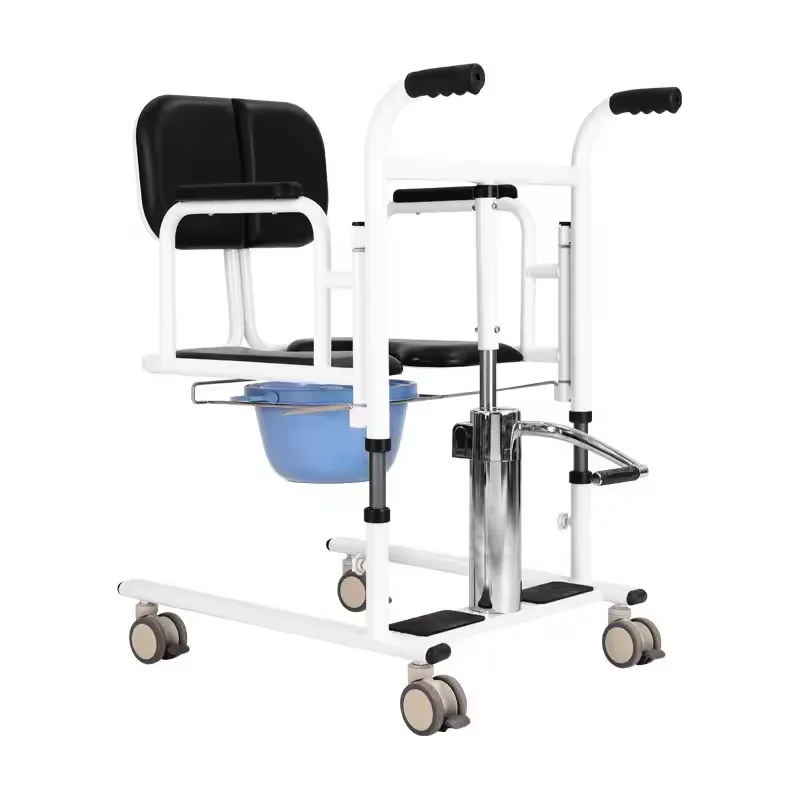 Wholesale Rehabilitation Manual  Toilet Mobile Toilet Chair Nursing Patient Transfer Lift Bath Chair For The Elderly