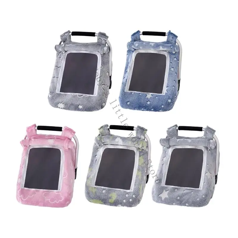 

Adjustable Car Cover Soft Flannel Fabric 360 Sun Wind Secure Design For Bassinet Strollers Outdoor B2EB