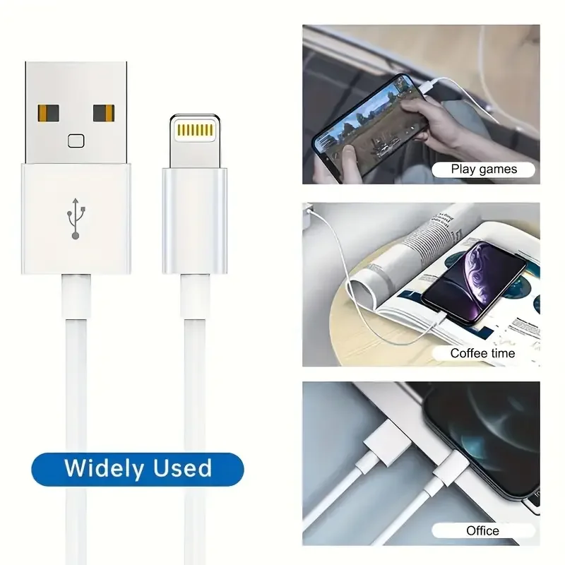 3 قطعة 5 قطعة MFi معتمد USB إلى البرق كابل TPE كابل شحن سريع sfor iPhone14 13 12 11Pro X 8 لباد الأبيض 1 متر 2 متر 3 متر