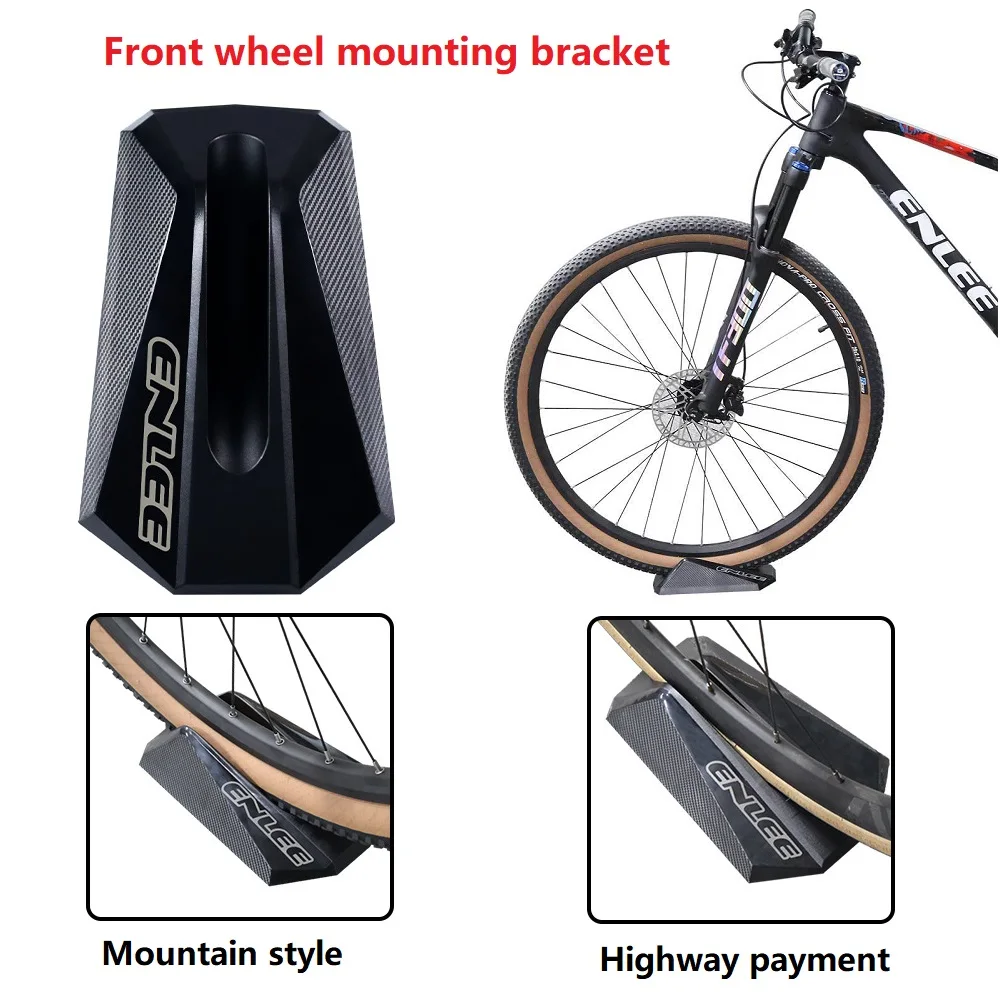 

Bike Front Wheel Stand Station Bike Wheel Holder Road MTB Bike Pad Stabilize Support Block Front Wheel Fixing Frame