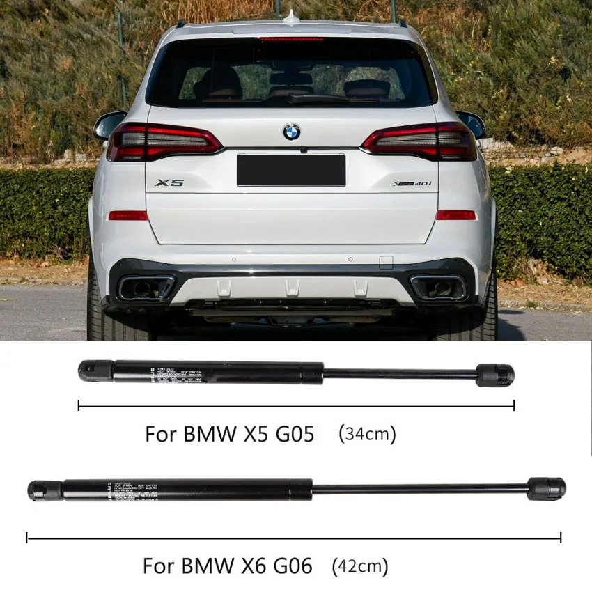 

Black Car Rear Trunk Tailgate Boot Lift Support Hydraulic Struts Accessories For BMW X5 G05 X6 G06 2019 2020 2021 2022