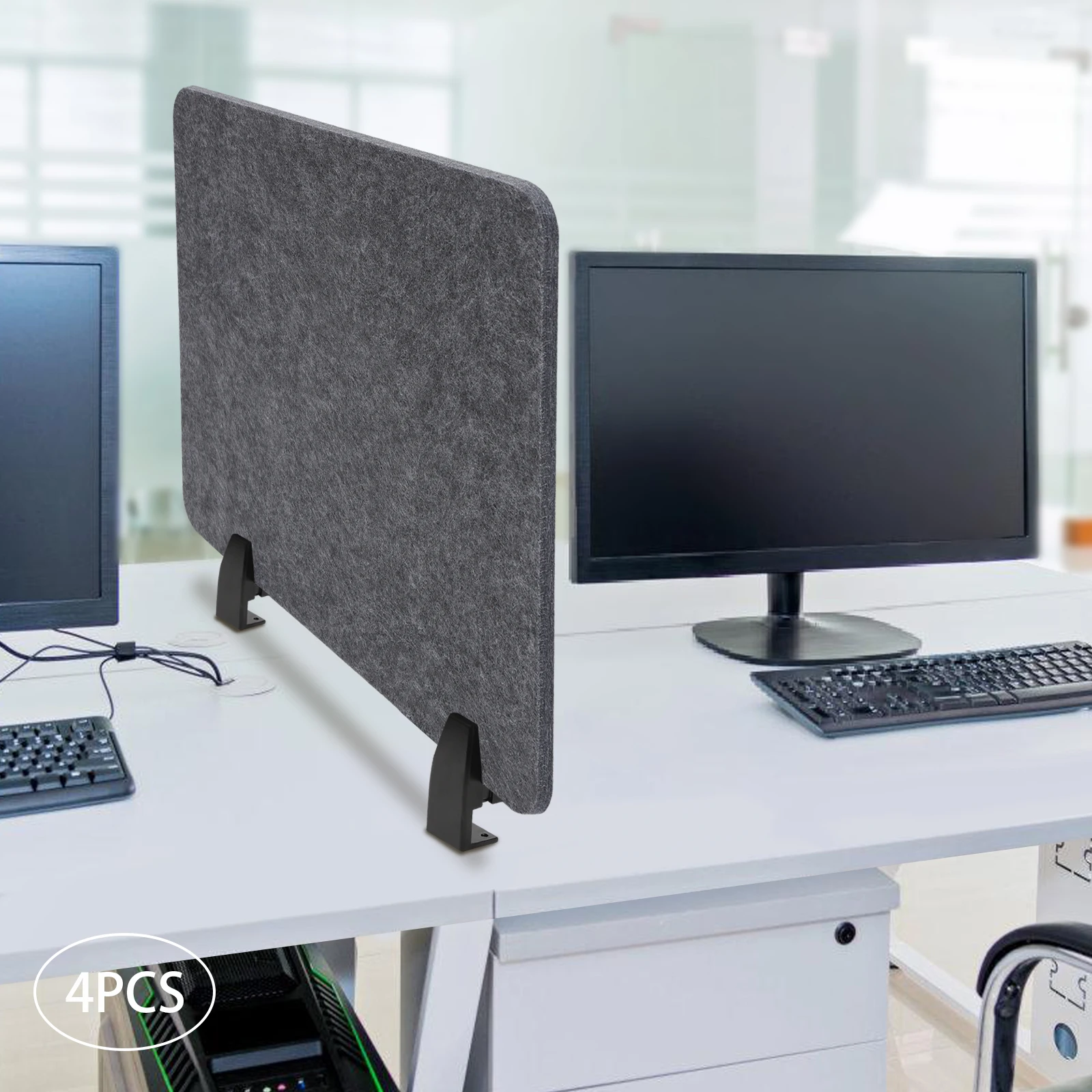 

20,9*16 дюймов, 4 шт., настольный магазин, ReFocus Raw, перегородка для акустического стола, монтируемая панель конфиденциальности