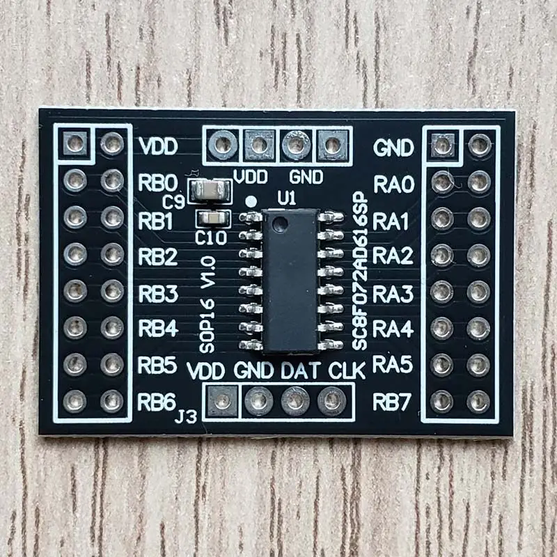

Плата разработки микроконтроллера SC8F072AD616SP, основная плата, системная плата, демонстрационная плата для тестирования.