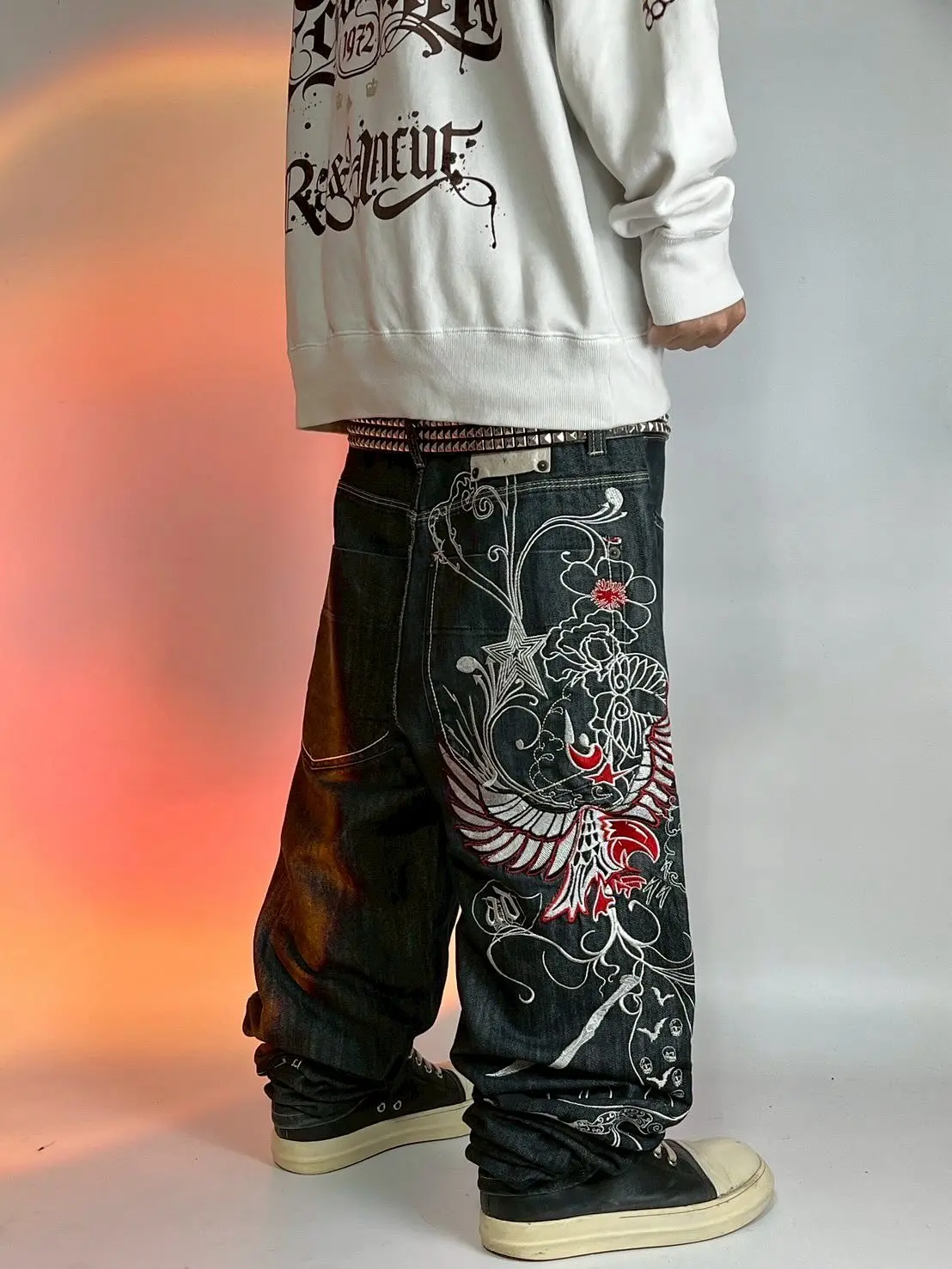 

Модные мужские джинсы в стиле ретро с японскими краями Y2K, модные элитные брендовые брюки из натурального индиго, окрашенные в погрузку в стиле Харадзюку