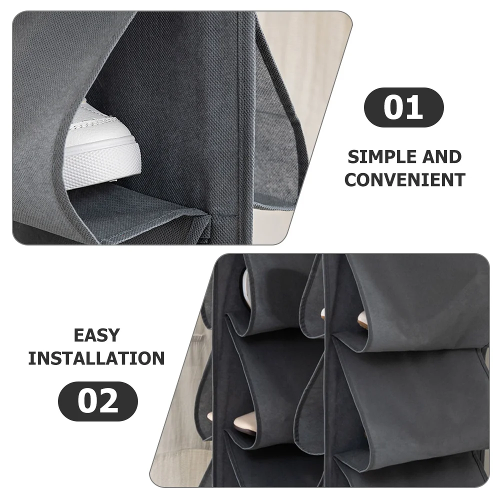 

Hanging Closet Organizer Bag Multi-Functional Storage With Hooks Over The Door Wall Hanging Organizer For Shoes Towels