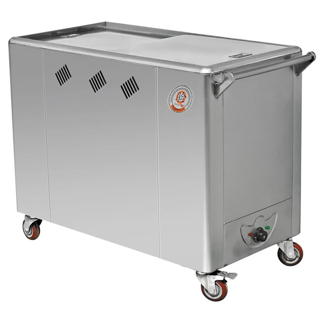 High efficiency and practical disinfection trolley for hospital hot towel warmer carts