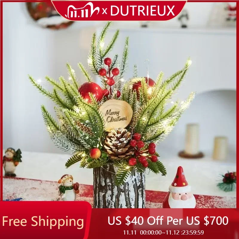 

Simulated Mini Christmas Tree Ornament Cross Border Christmas Tree Save Space White Desktop Small Christmas Tree Home Decoration