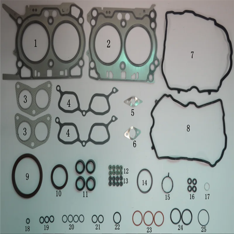 High Quality Auto Engine Parts FB25 Rubber Gasket Kit for Subaru 2.5 OE 10105AB420