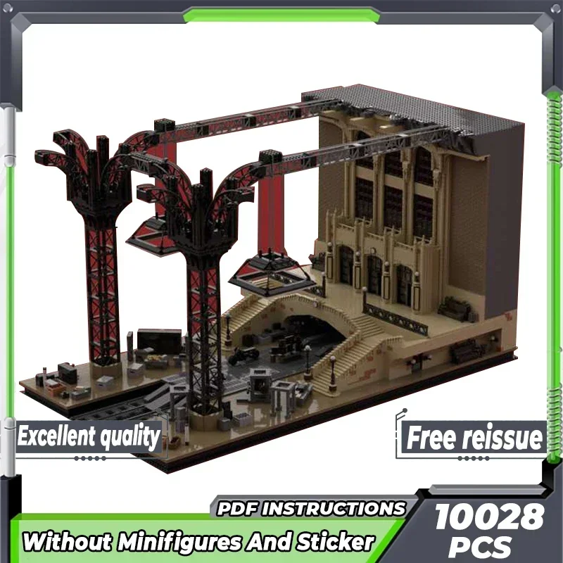 

Popular Bat Movies Model Moc Building Bricks Bat Cave Terminal Station Technology Blocks Gifts Christmas Toys DIY Sets Assembly