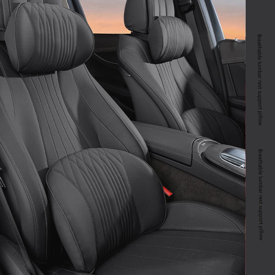 

Memory Foam Car Neck Pillow Protects the Lumbar Back Supports the Breathable Headrest Relieves Pressure Car General Accessories