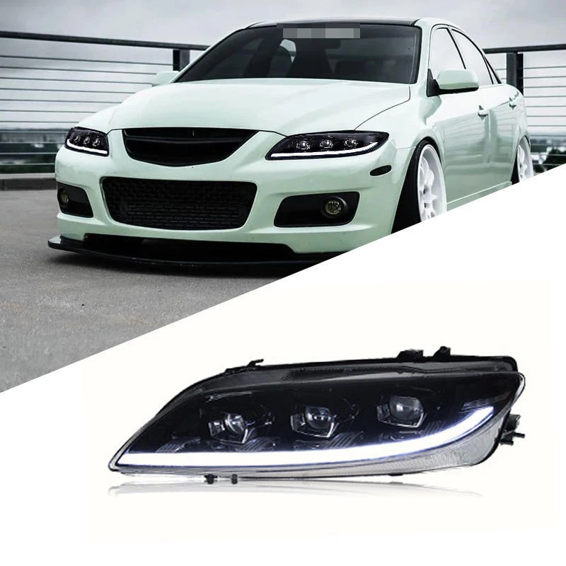 

LED Headlamp for Mazda 6 2003-2015 Auto Lighting Systems Headlight Fit Front Light Plug and Play