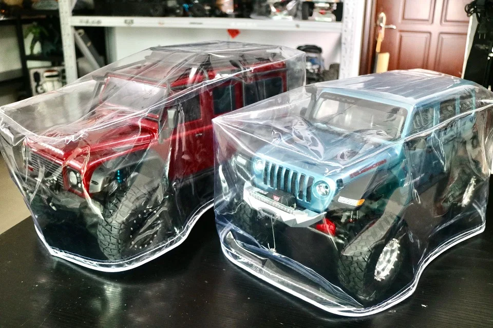 Wyczyść kurz pokrywa dla 1/10 1/8 zdalnie sterowany samochód gąsienicowy Trax Trx-4 Bronco Defender Axial Scx10 D90 D110 Yikong Rc4wd