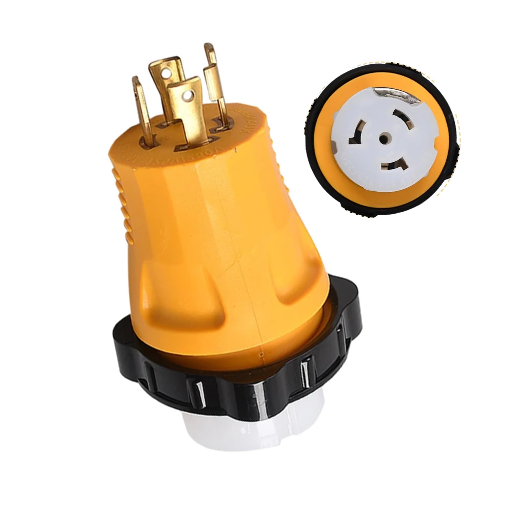 

Trailers RV generator adapter 30A to 50A Shore Power Generator Adapter for NEMA L14-30P Twist-Lock Plug Outlet