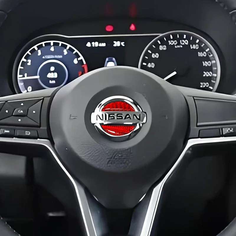 الايبوكسي عجلة توجيه سيارة شعار ملصق لنيسان ليفينا سنترا جوك ملاحظة نافارا باثفندر ليف مورانو قاشقاي سيلفي #4