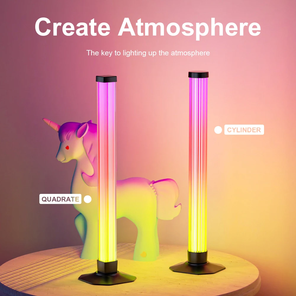 LED RGB light bar voice control app Colorful music Smart light game PC desktop Bedroom Night Light atmosphere LampLight LED PC