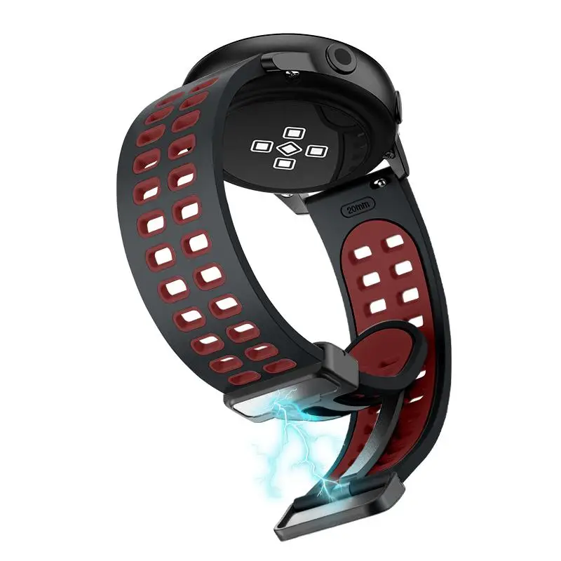 Pulseira de 20mm 22mm para samsung galaxy watch 7/6/5/4/gear s3/pulseira magnética de silicone ativo correa para huawei watch/amazfit band