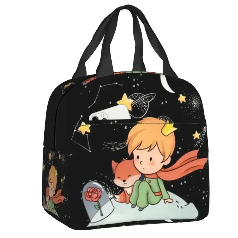 The Little Prince Thermal Insulated Lunch Bag France Fairy Tale Resuable Lunch Container for Work School Travel Storage Food Box