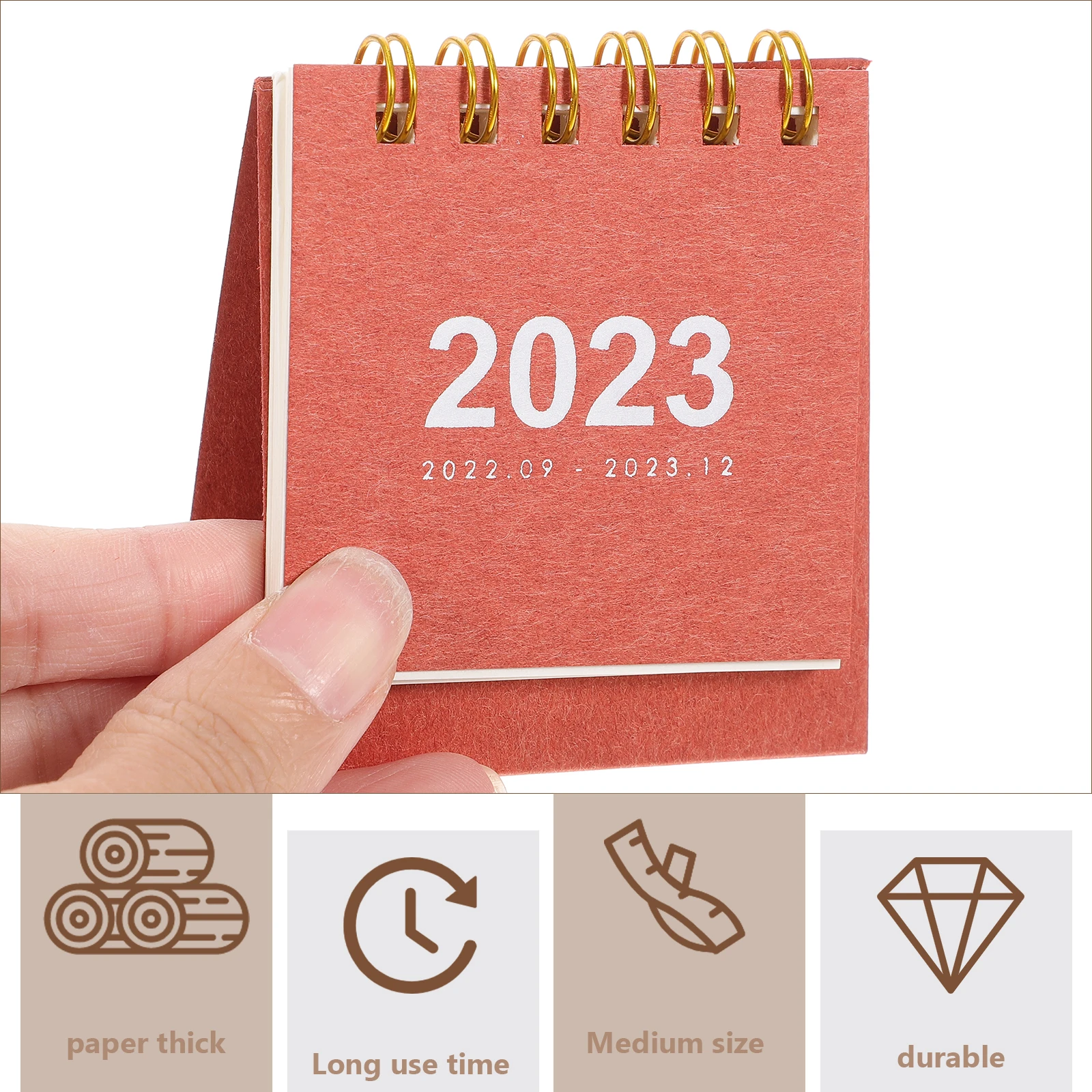 

Mini Desktop Calendar Simple Design Paper Calendars Lightweight Fits Scheduling Needs Multi Functional Planner Memo