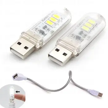 Usb Led ışık gece işıkları kitap okuma aydınlatma dokunmatik anahtarı ayarlanabilir bebek lamba çocuk yatak odası ev PC dizüstü powerbank B4 için