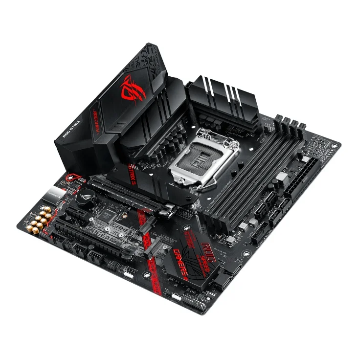 لوحة أم للألعاب ROG STRIX B460-G مجموعة شرائح B460 بسعة 128 جيجابايت DDR4 mATX مقبس LGA1200 لمعالجات Intel 10th Gen Core/Pentium Gold