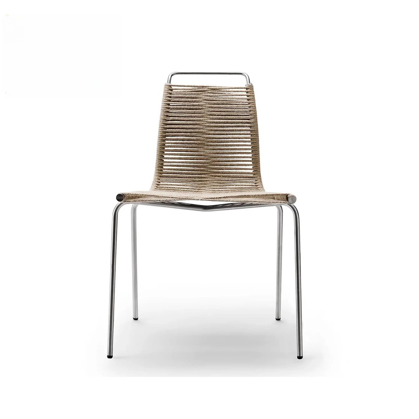 

Carl Hansen PK1 Original Reproduction Euro-Danish Hand-woven Paper Flag Rope Metal Designer Chair