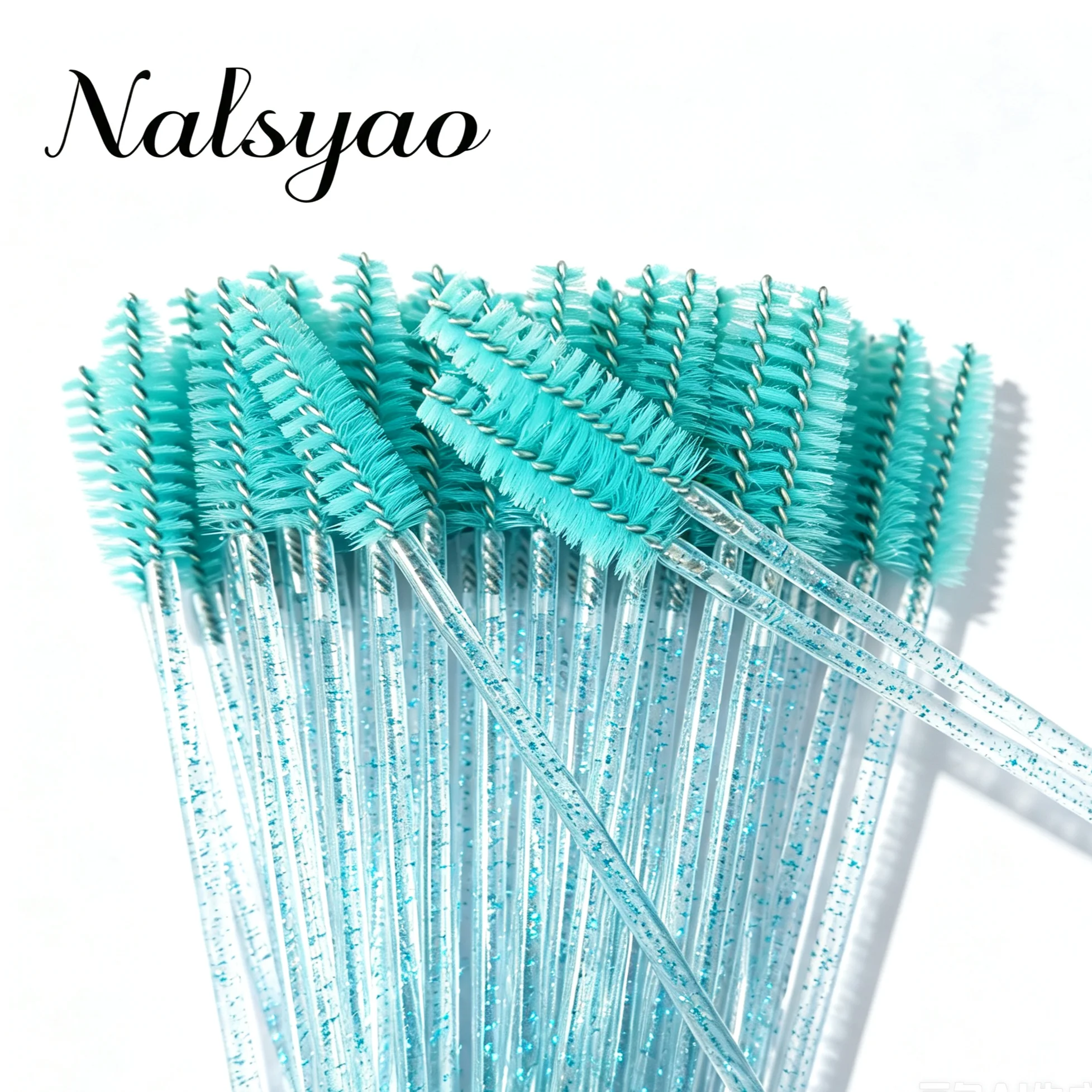 50Pcs Einweg Make-Up Pinsel Professionelle Make-Up Schönheit Werkzeug Kamm Wimpern Verlängerung Kristall Wimpern Mascara Wands
