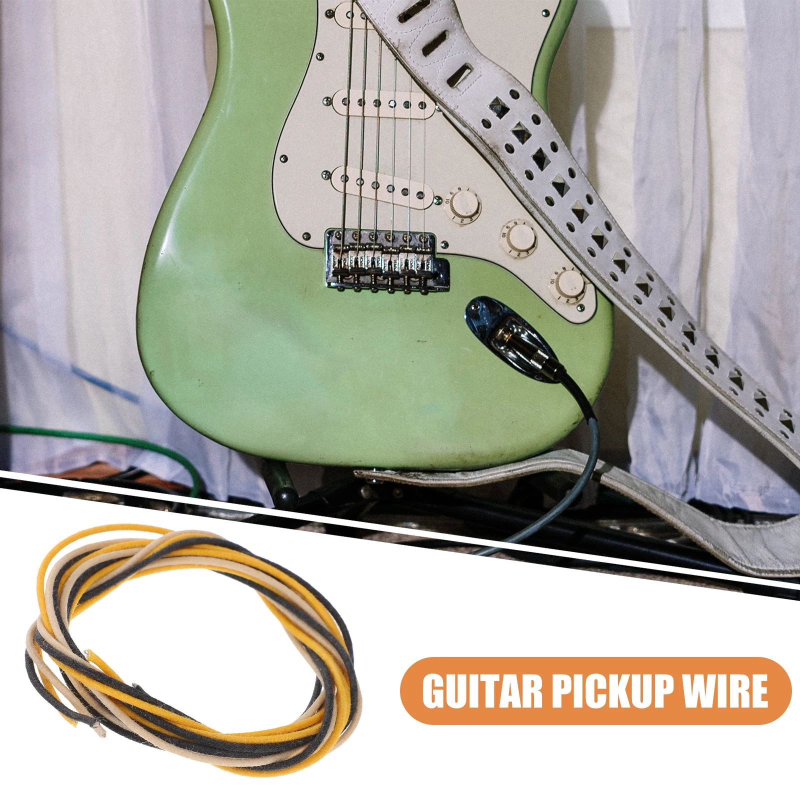 

3Pcs Guitar Pickup Wire Replacement Lightweight Electric Guitar Cable Repair Kit Musical Instrument Parts Pickup Cable