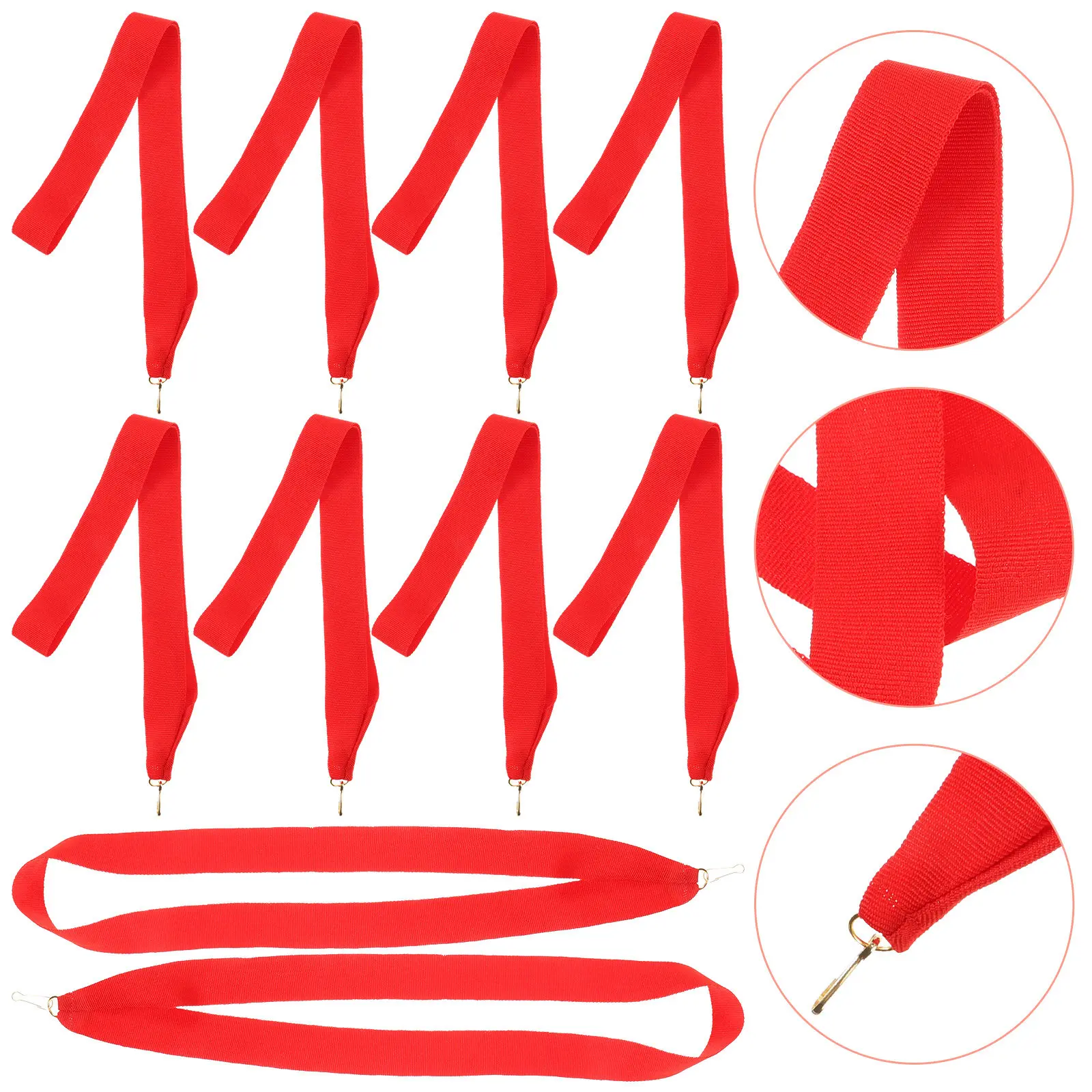 10Pcs Medal Neck Ribbons Sports Meeting Award Ribbons Medal Lanyards Competition Neck Ribbon Multi-Function Ribbon for Medals