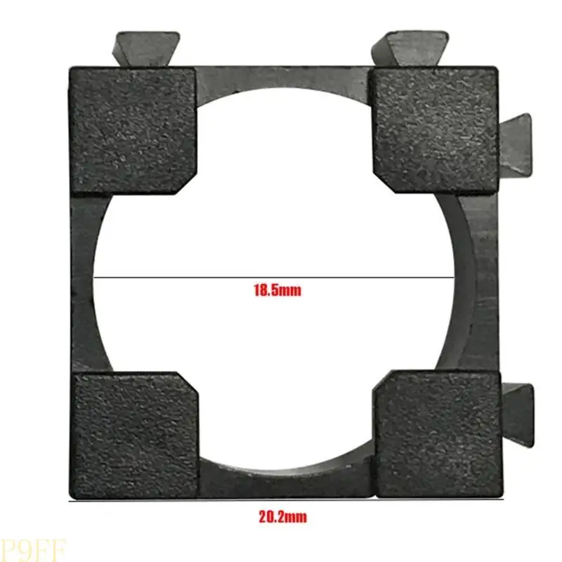 CS1W 10 قطعة 18650 حامل خلية البطارية، فاصل الأمان، رف تخزين قوس مشع