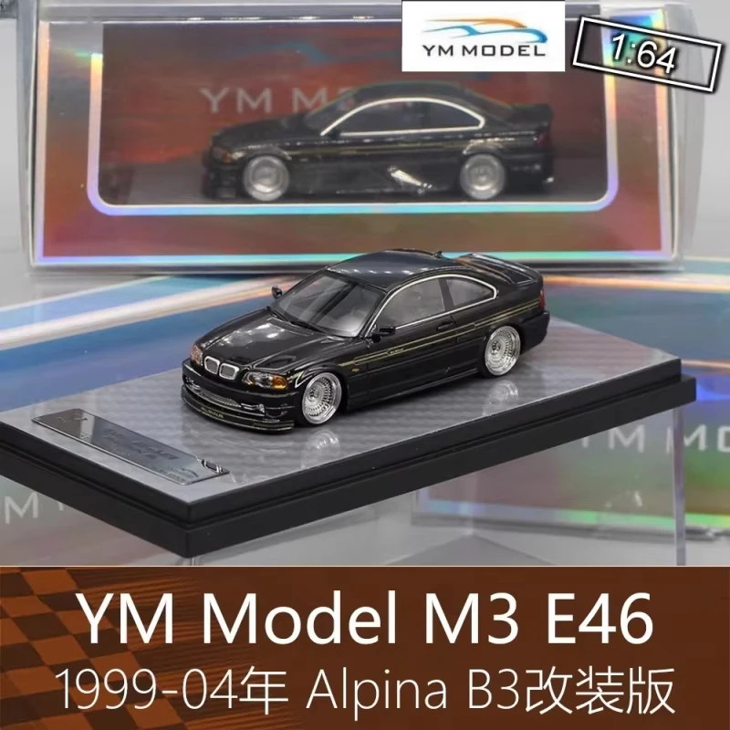

YM 1:64 M3 E46 Black Resin Top Quality Limited Edition Car Model Collection Toy