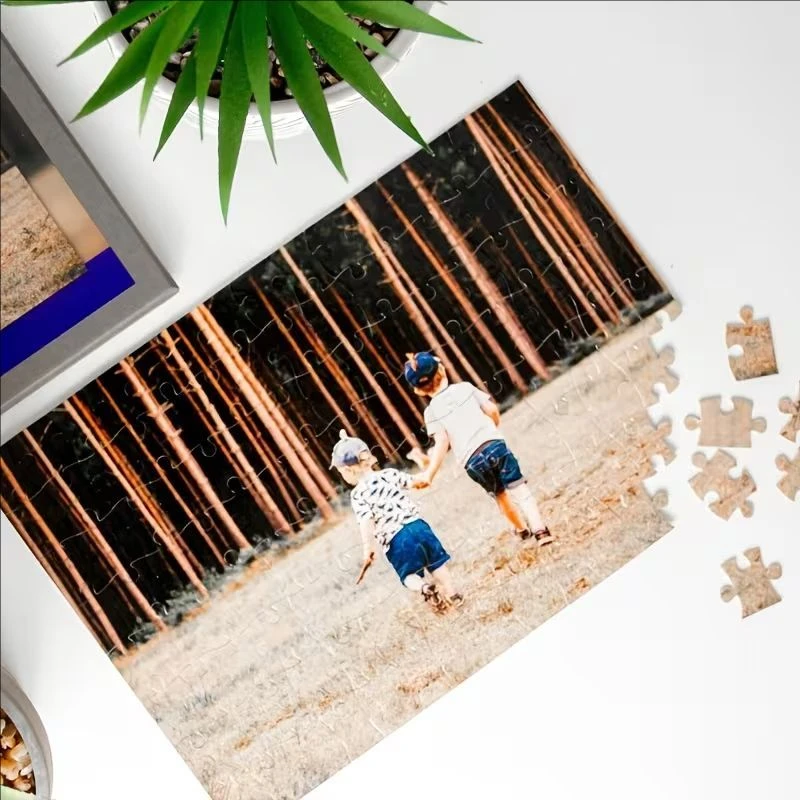 Custom Photo Puzzle Set Personalized Picture Jigsaw for Ouples Family Wedding Pet Portrait Creative Birthday Gift Fun Brain Game