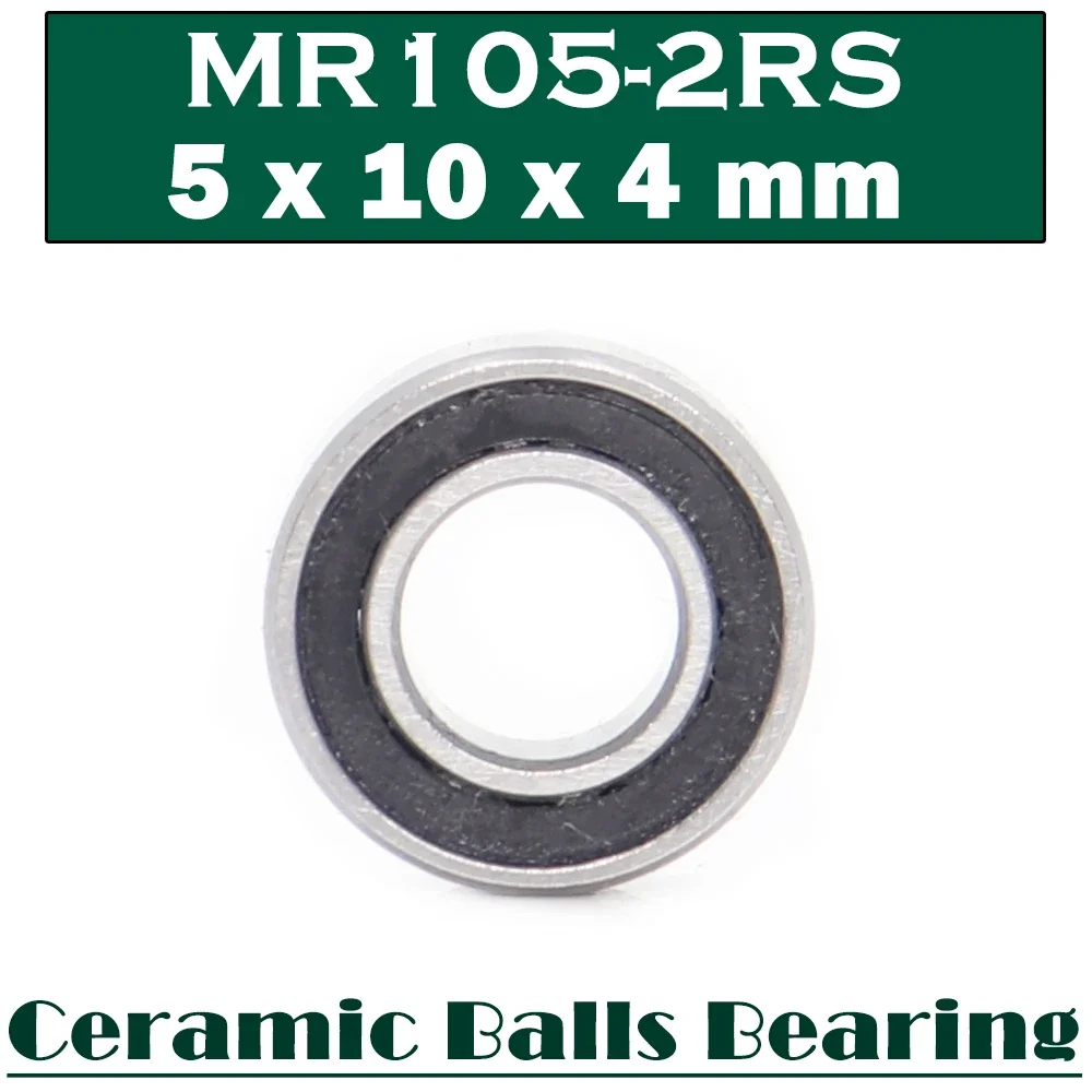 2PCS MR105RS MR105ZZ MR126ZZ 5x10x4 มม.5x10x4 มม.6x12x4 มมไฮบริดซิ 3 เอ็น 4 เซรามิคแบริ่งลูกบอล ABEC-1 สำหรับอุตสาหกรรมมอเตอร์แกนหมุน