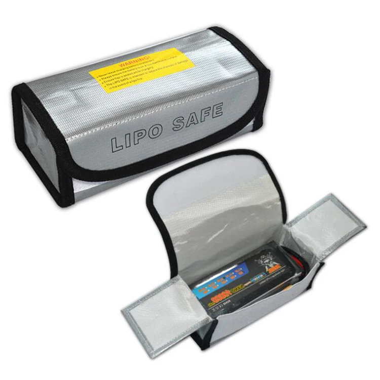 

LIPO lithium battery explosion-proof bag, flame-retardant bag, safe charging portable bag, large size (185*75*60mm)