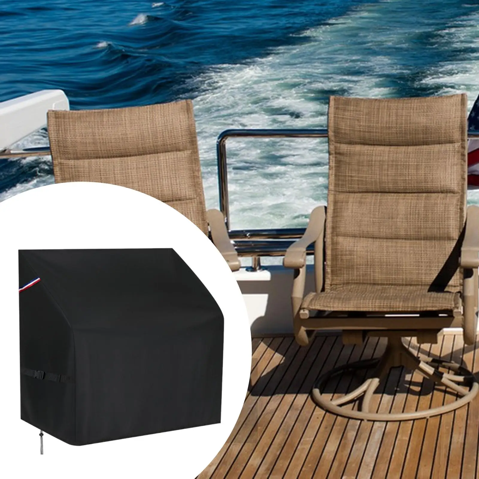 

Boat Seat Cover Boating Protection Accessory Dustproof Utility Waterproof Foldable Multipurpose Protector for Ship Fishing
