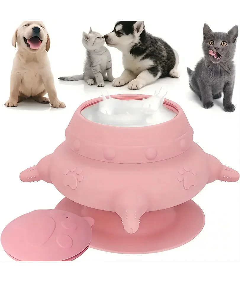 

Pet Silicone Breast Feeder, Multifunctional Pet Pacifier Feeder, Puppy Feeding Bottles Food Storage Container for Kitten Dog Cat