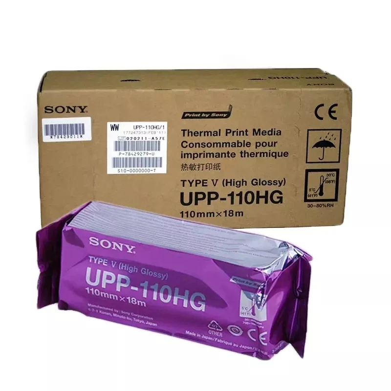 S-O-N-Y 10xRolls 110mm*18m UPP 110HG UPP-110HG Compatible Video Printer High Brightness Thermal Paper