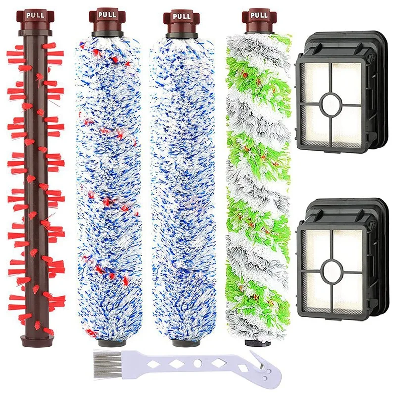 ชุดอุปกรณ์เสริมสำหรับ bissell crosswave 3-in-1แปรงหลักอเนกประสงค์แปรงพรมแปรงกลิ้งตัวกรองแปรงขัดพื้นสำหรับสัตว์เลี้ยง