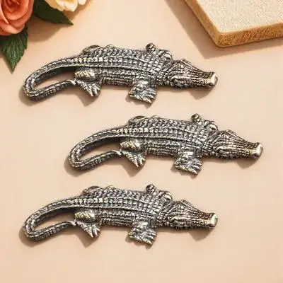 

3pcs Crocodile Keychain Key Ring Small Brass Animal Pendant DIY Hanging Decor Bag Charm Jewelry Accessories