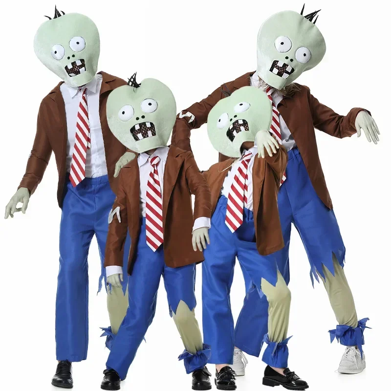 

Halloween Family Festival Plants Vs. Zombie Humanoid Doll Cosplay Set Adult Kid Party Stage Performance Role Terrorist Clothing