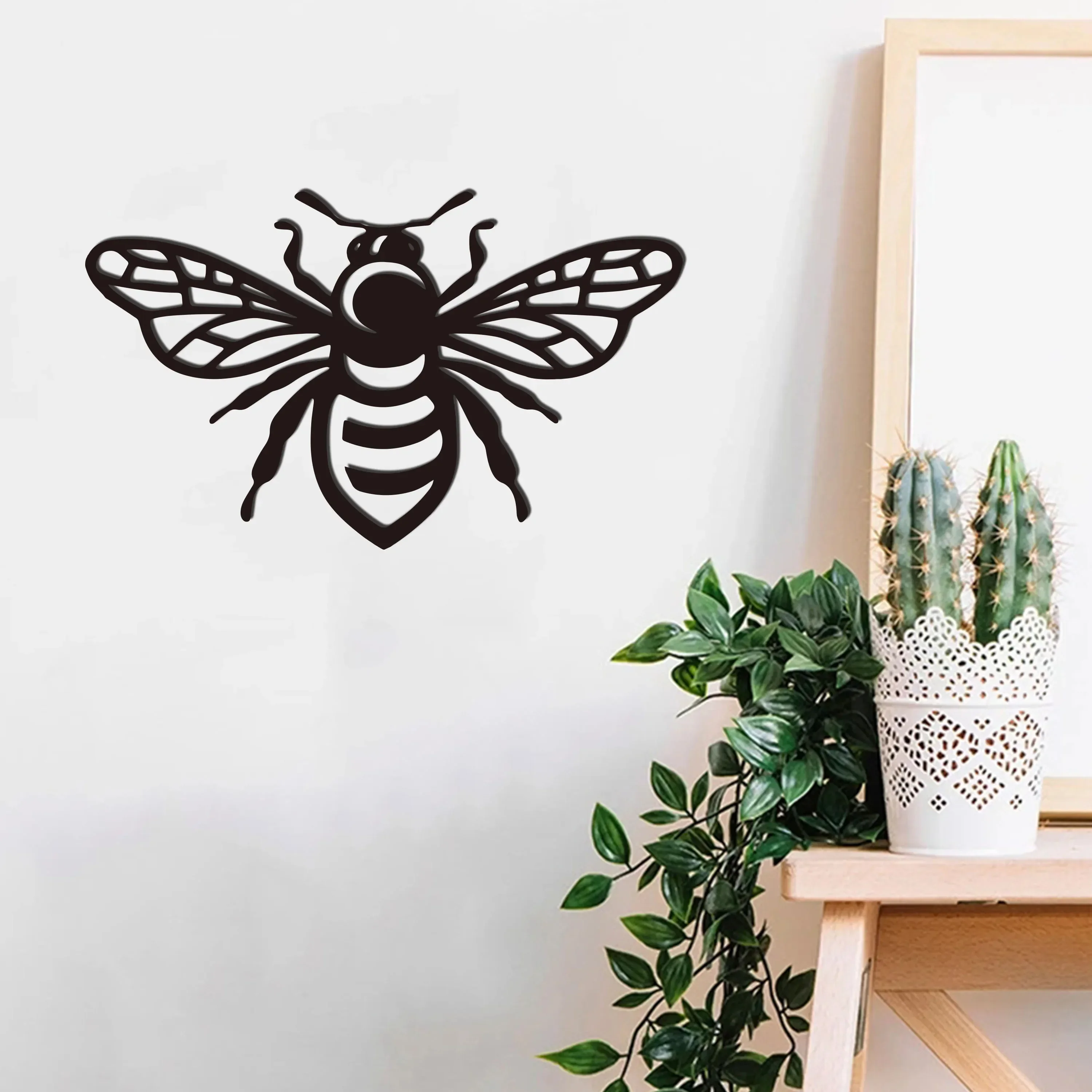 Helloyoung Metal Honey Bee Home Decoral Wall Art Decor Voor Veranda Tuin Bee Hivebee Lovers Giftbee Keepers Bijenstal Bord